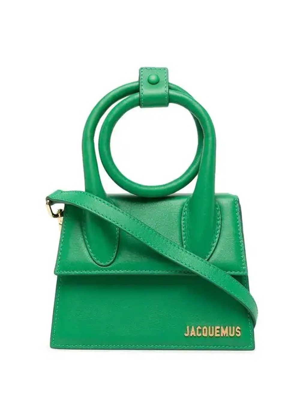 Jacquemus Green Medium Chiquito Top-Handle Bag